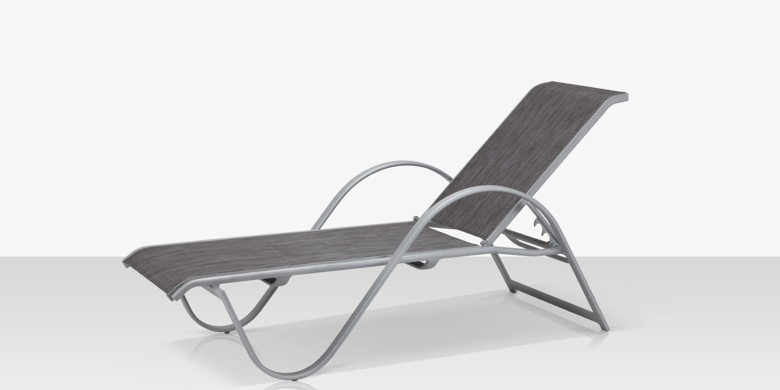 Lanai Chaise - Kessler Silver - Slate Sling