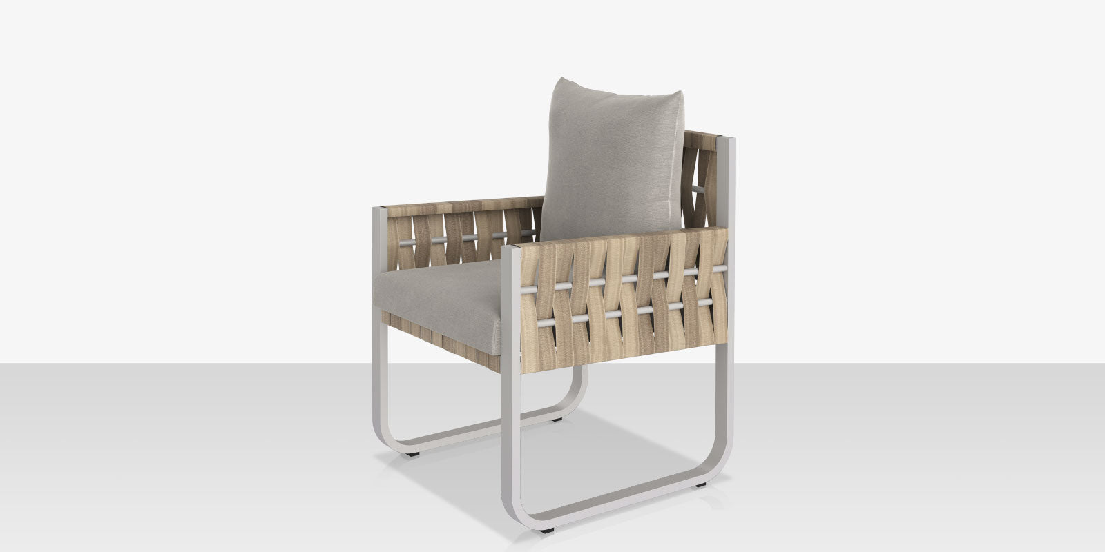 Scorpio Dining Arm Chair, Gray