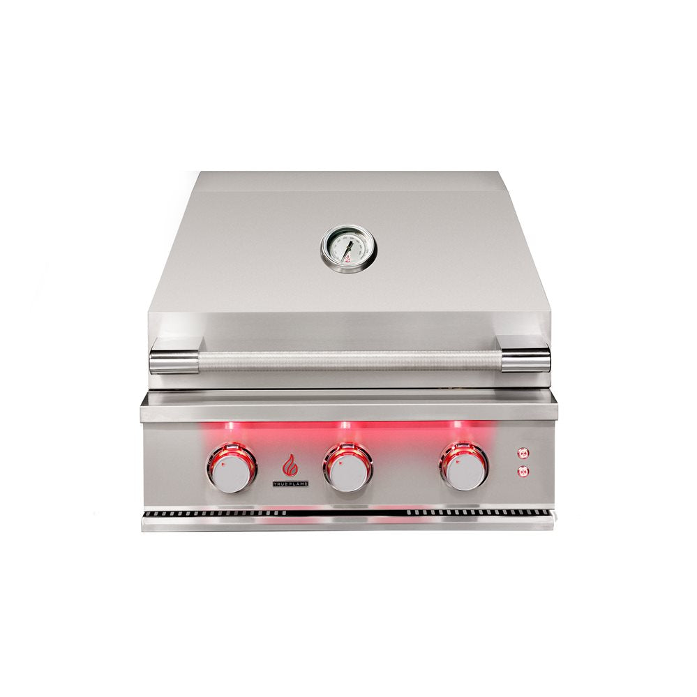 TrueFlame 25" 3-Burner Built-In Gas Grill - TF25