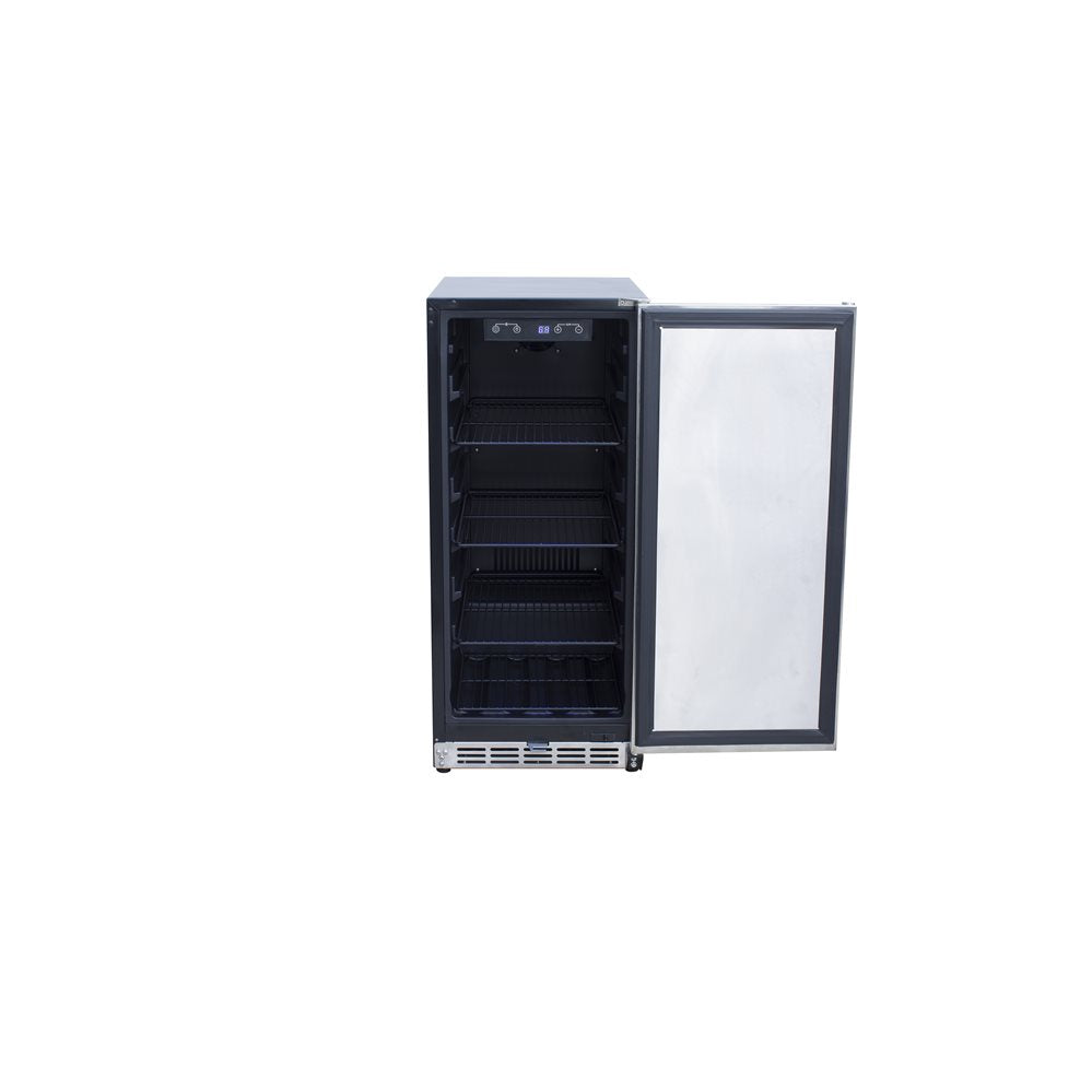 TrueFlame AMD 15" Outdoor Rated Fridge with Stainless Door