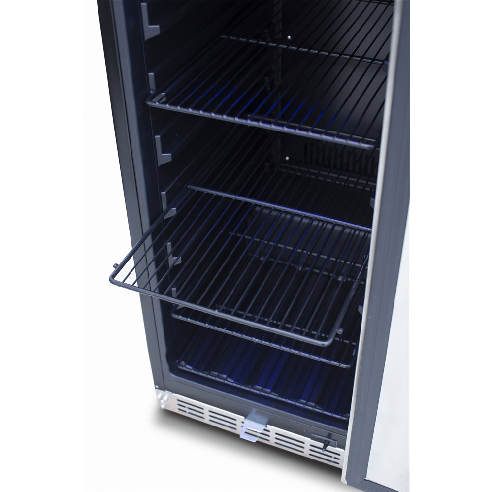 TrueFlame AMD 15" Outdoor Rated Fridge with Stainless Door