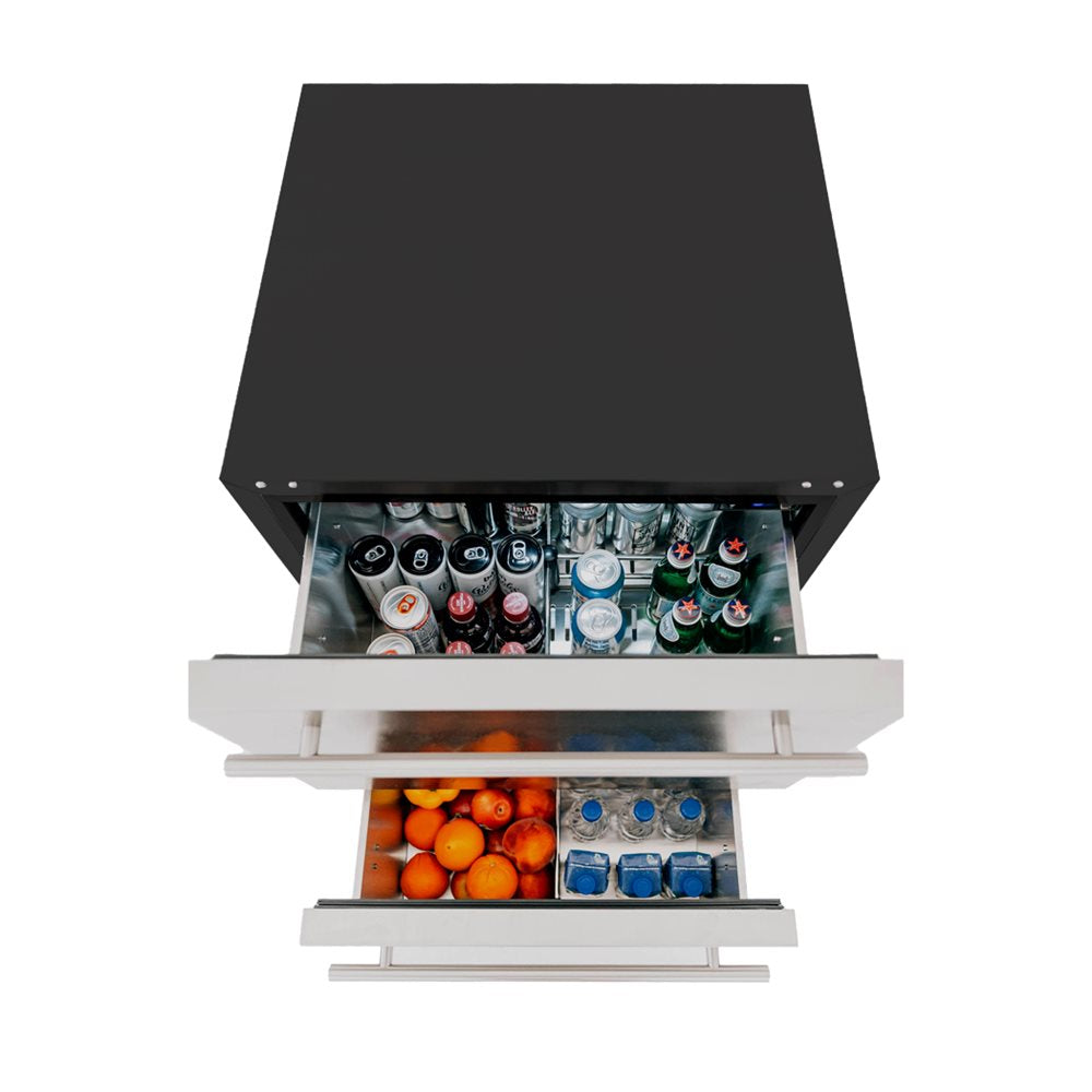 TrueFlame 24" 5.3C Deluxe Outdoor Rated 2-Drawer Refrigerator