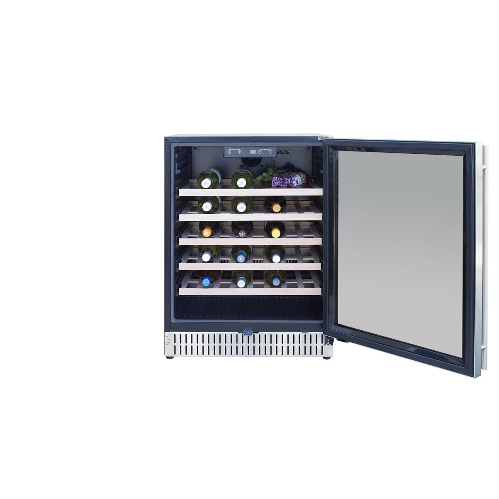 TrueFlame 24" Outdoor Rated Dual Zone Wine Cooler