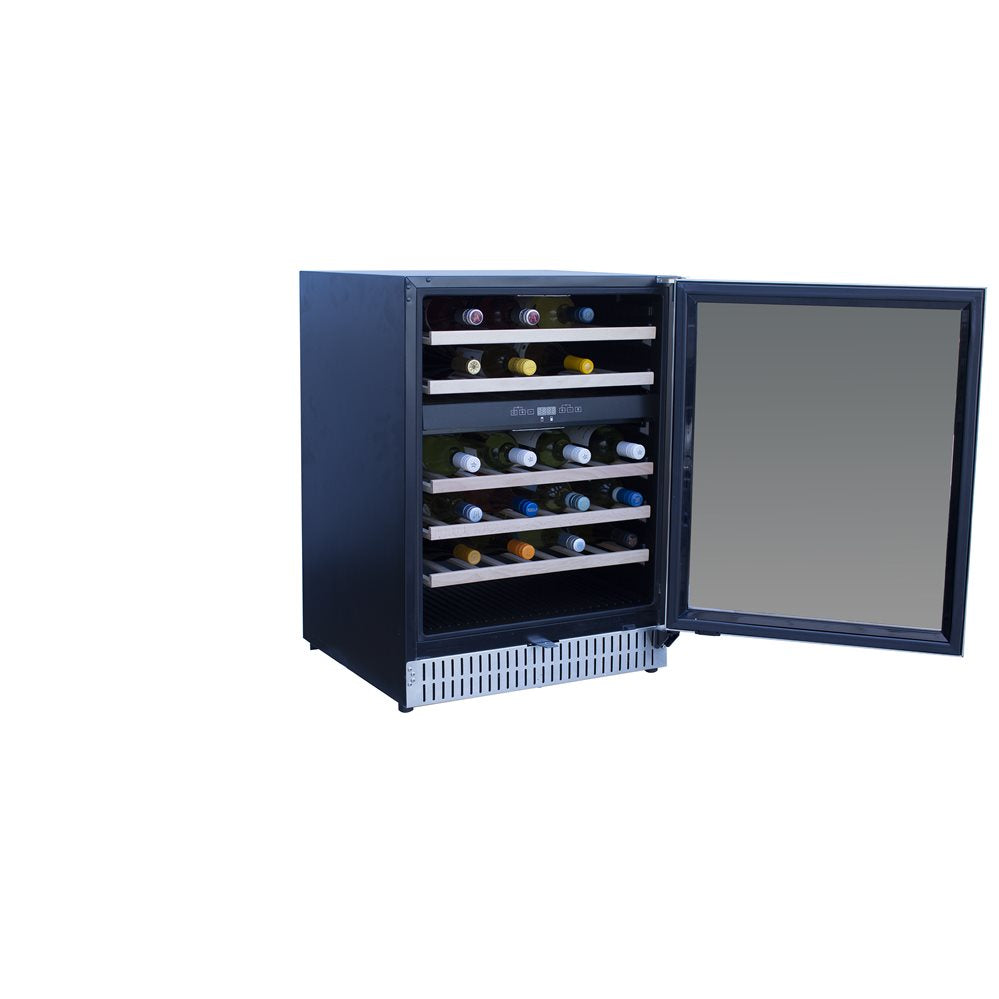 TrueFlame 24" Outdoor Rated Dual Zone Wine Cooler