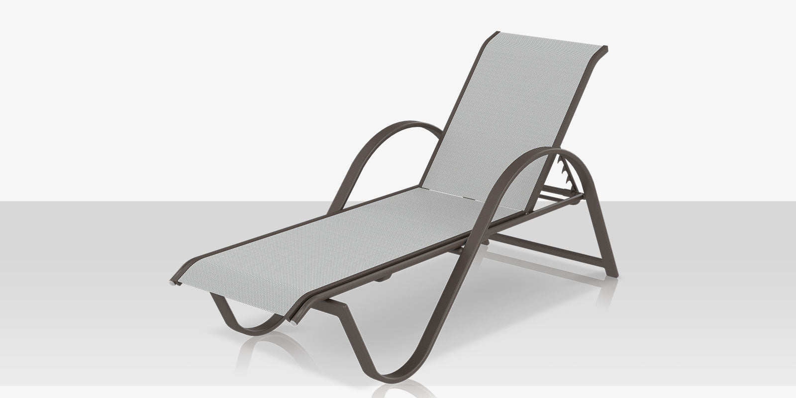 Lanai Chaise - Tex Gray - Cloud Gray Sling