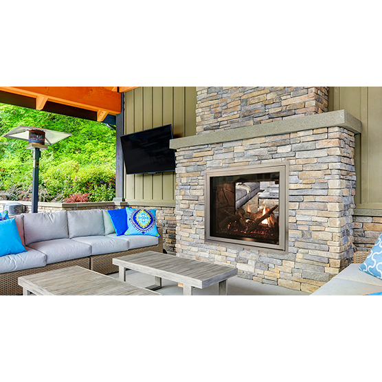 CUR - DV SEE THRU FIREPLACE