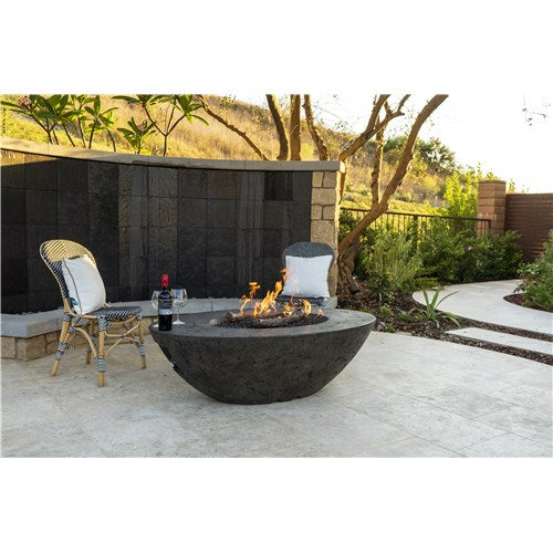 American Fyre Designs Calais Oval Dark Basalt Firetable - NG