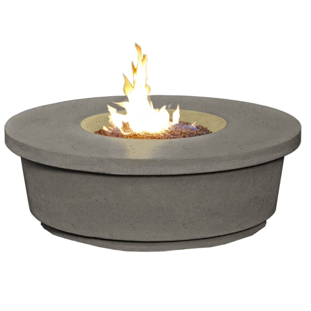 American Fyre Designs Contempo Round Black Lava Firetable, NG