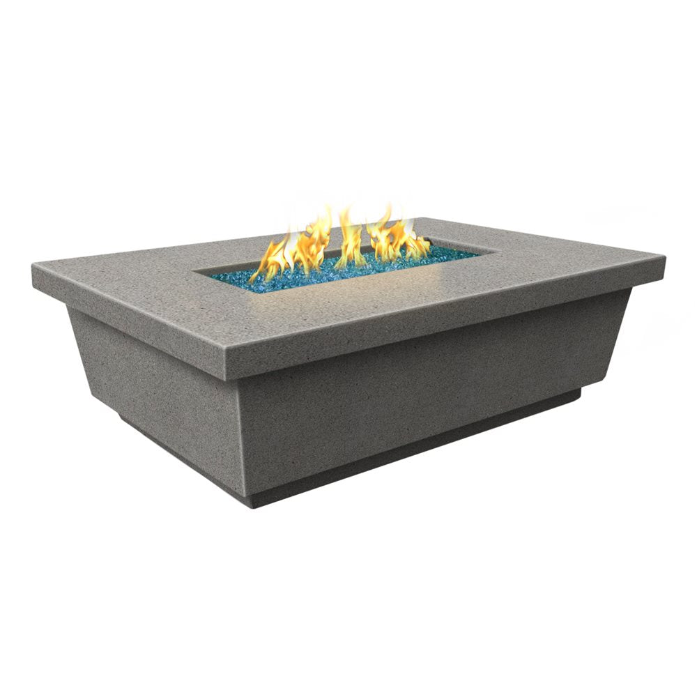 American Fyre Designs Contempo Rectangular Firetable Smoke, LP