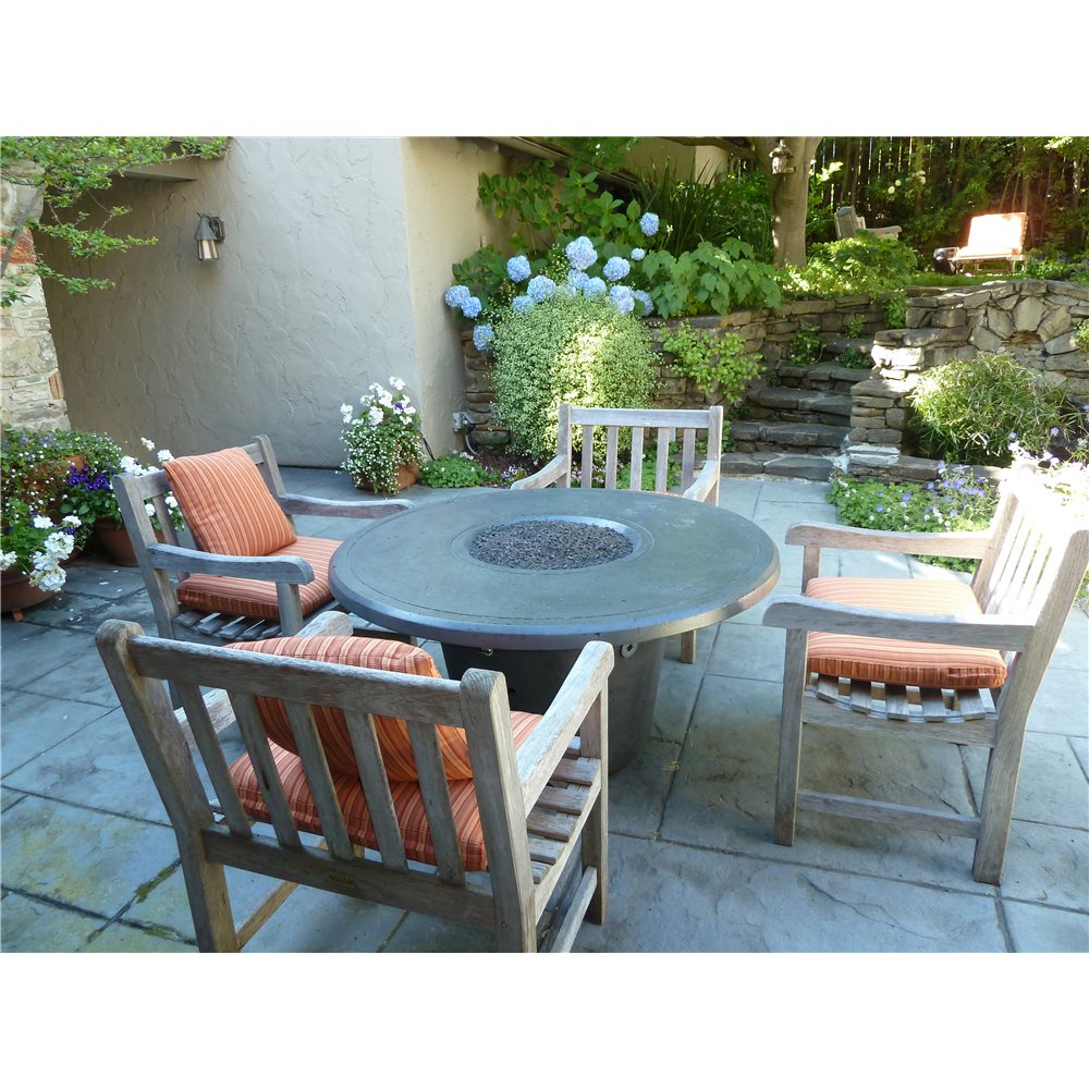 American Fyre Designs Cosmopolitain Dark Basalt Firetable - Propane