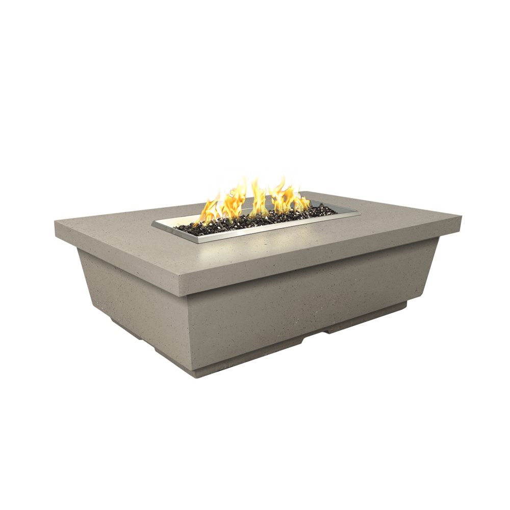 American Fyre Designs Contempo Rectangle Dark Basalt Firetable
