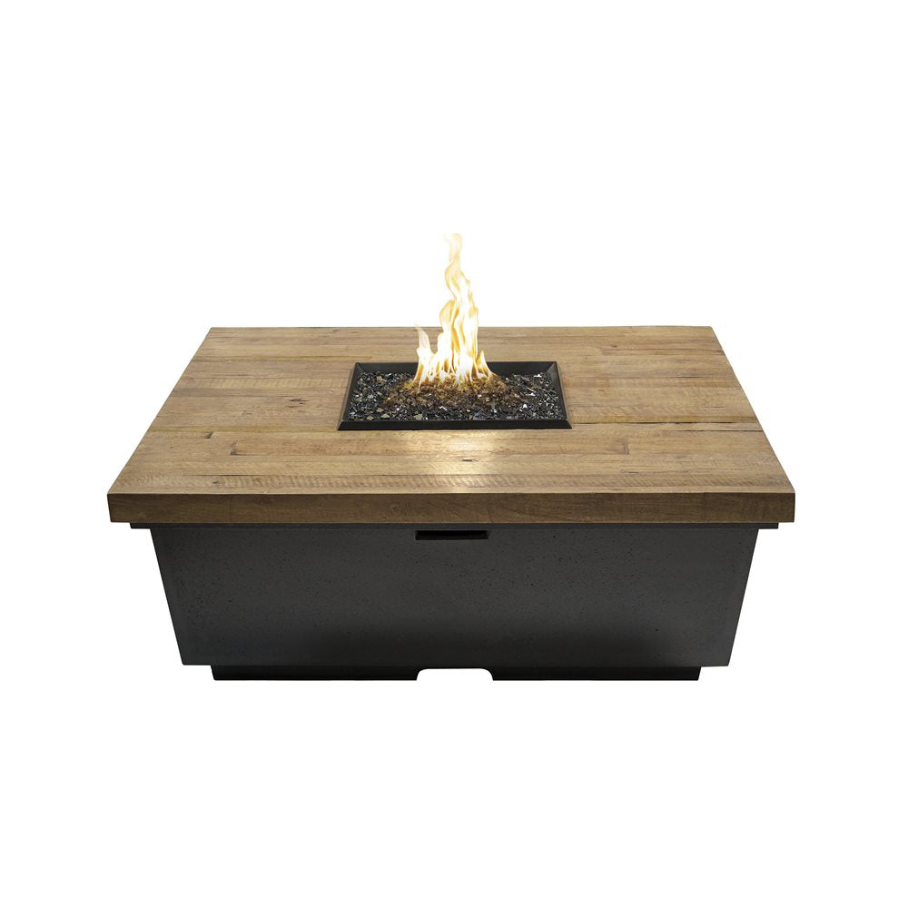 American Fyre Designs Contempo Reclaimed Square Firetable LP