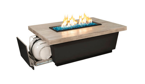 American Fyre Designs Contempo LP Select Firetable with Tank Drawer