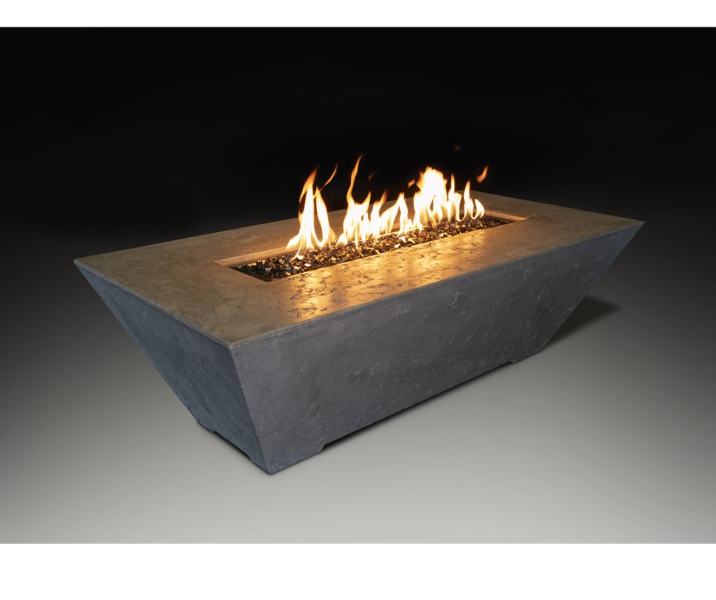 ATHENA Olympus LP Rectangle Fire Pit Gray