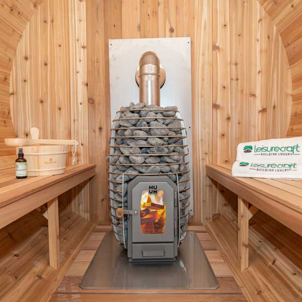 Sauna Heaters LeisureCraft Chimney Set for out the Side with Elbow