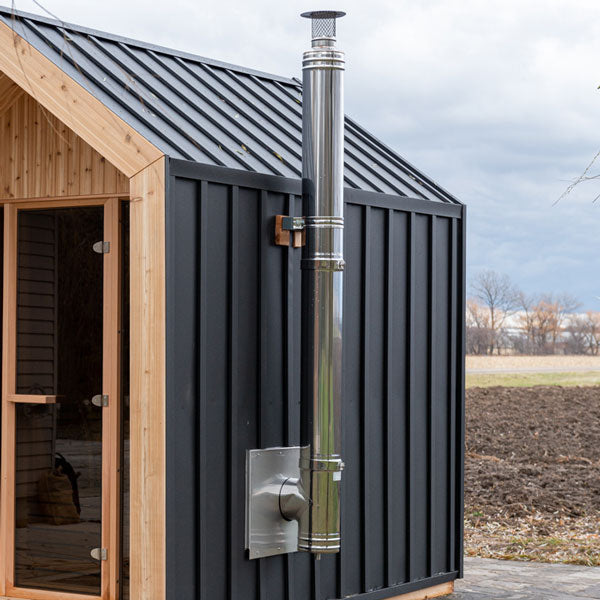 Sauna Heaters LeisureCraft Chimney Set for out the Side
