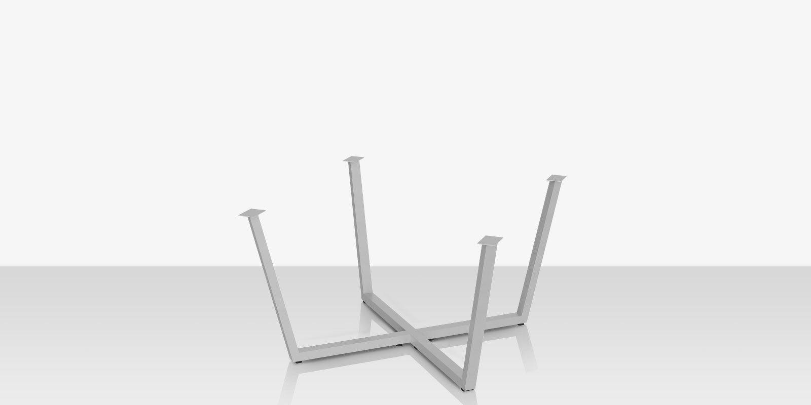 Contemporary Flat X 49 Style Dining Table Base