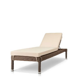 Lucaya Armless Chaise - California Sand- with Standard Off-White Cushion