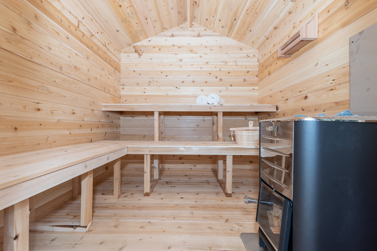 Dundalk LeisureCraft Georgian Cabin Sauna With Deck