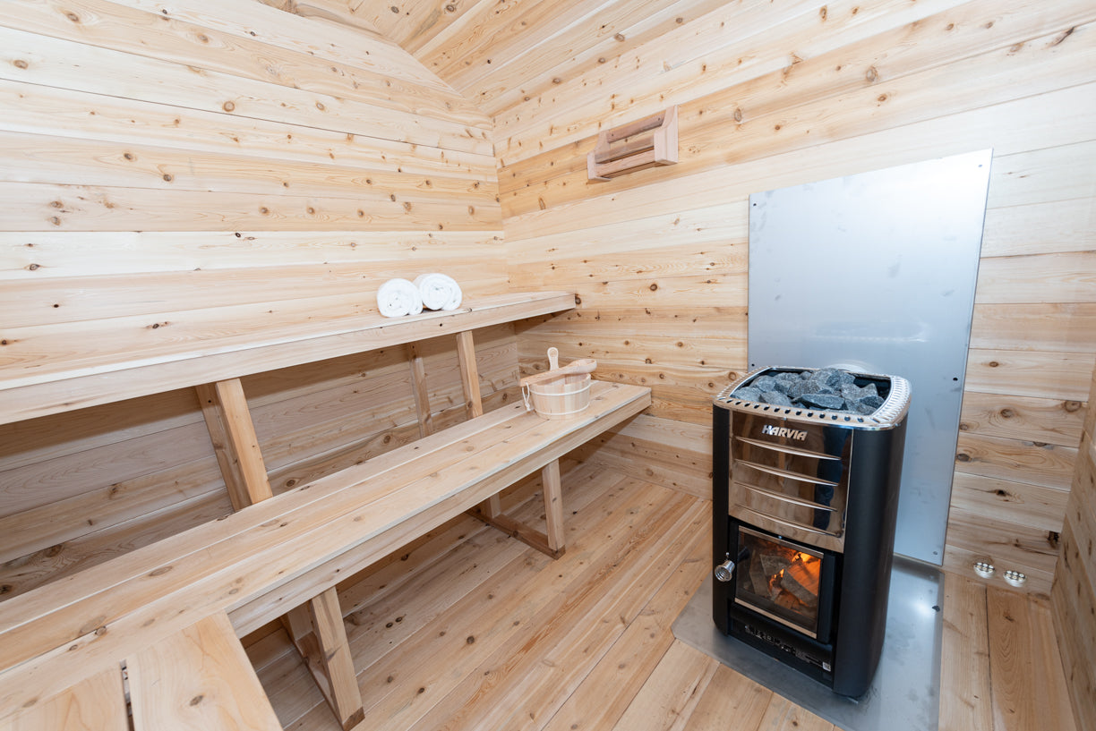 Dundalk LeisureCraft Georgian Cabin Sauna With Deck
