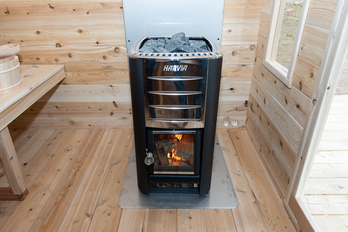Dundalk LeisureCraft Georgian Cabin Sauna With Deck