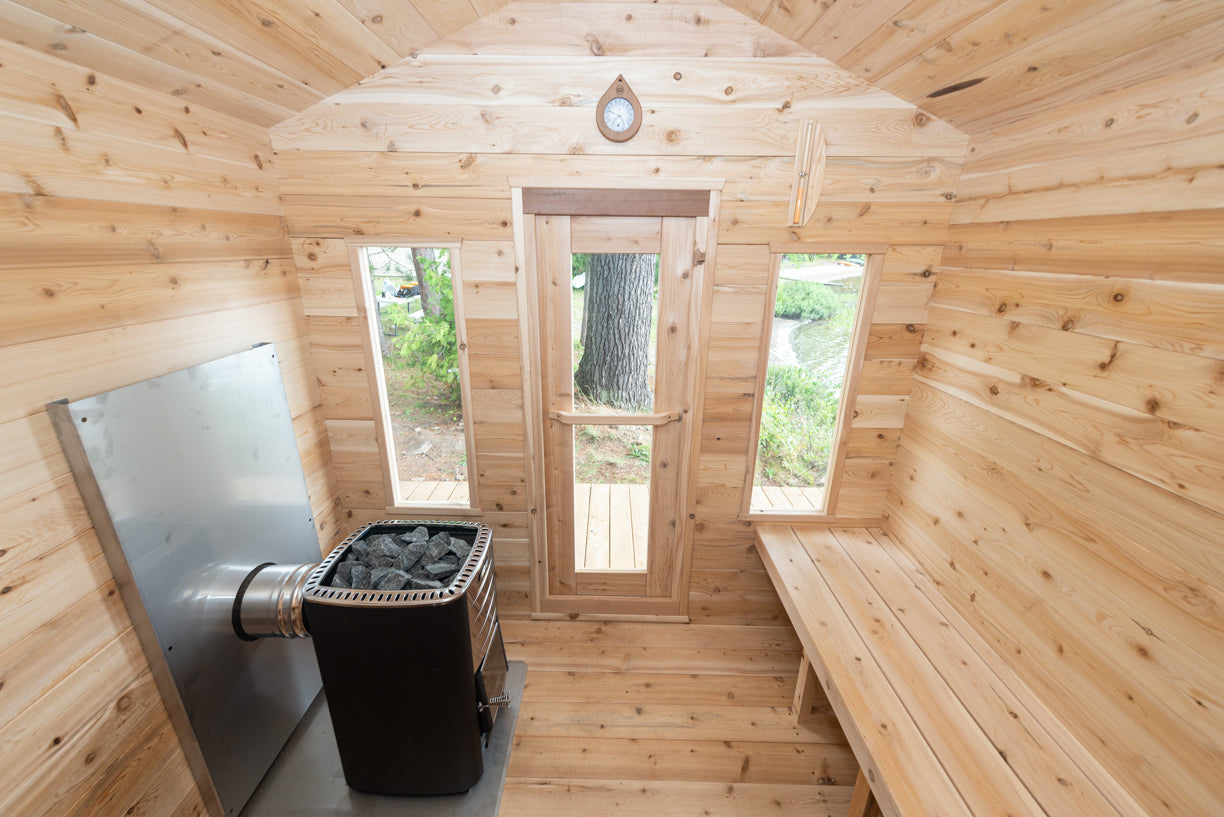 Dundalk LeisureCraft Georgian Cabin Sauna With Deck