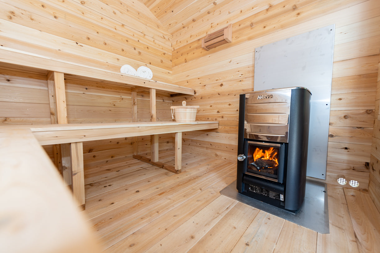 Dundalk LeisureCraft Georgian Cabin Sauna With Deck