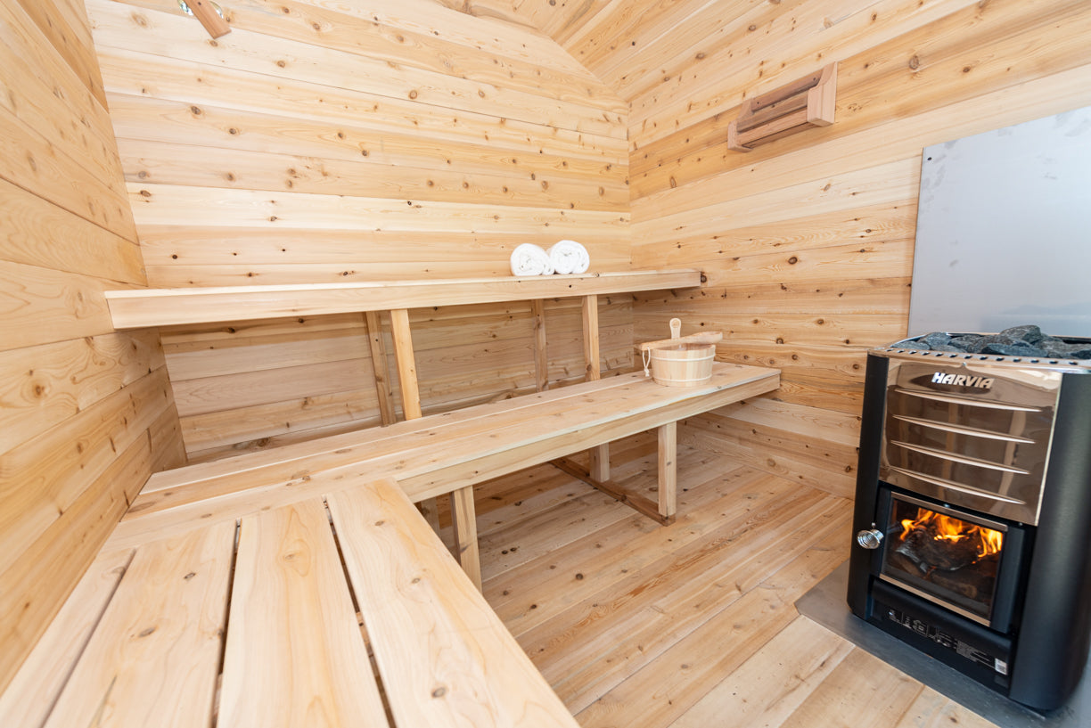 Dundalk LeisureCraft Georgian Cabin Sauna With Deck