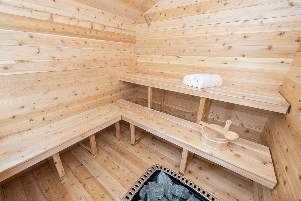 Dundalk LeisureCraft Georgian Cabin Sauna With Deck