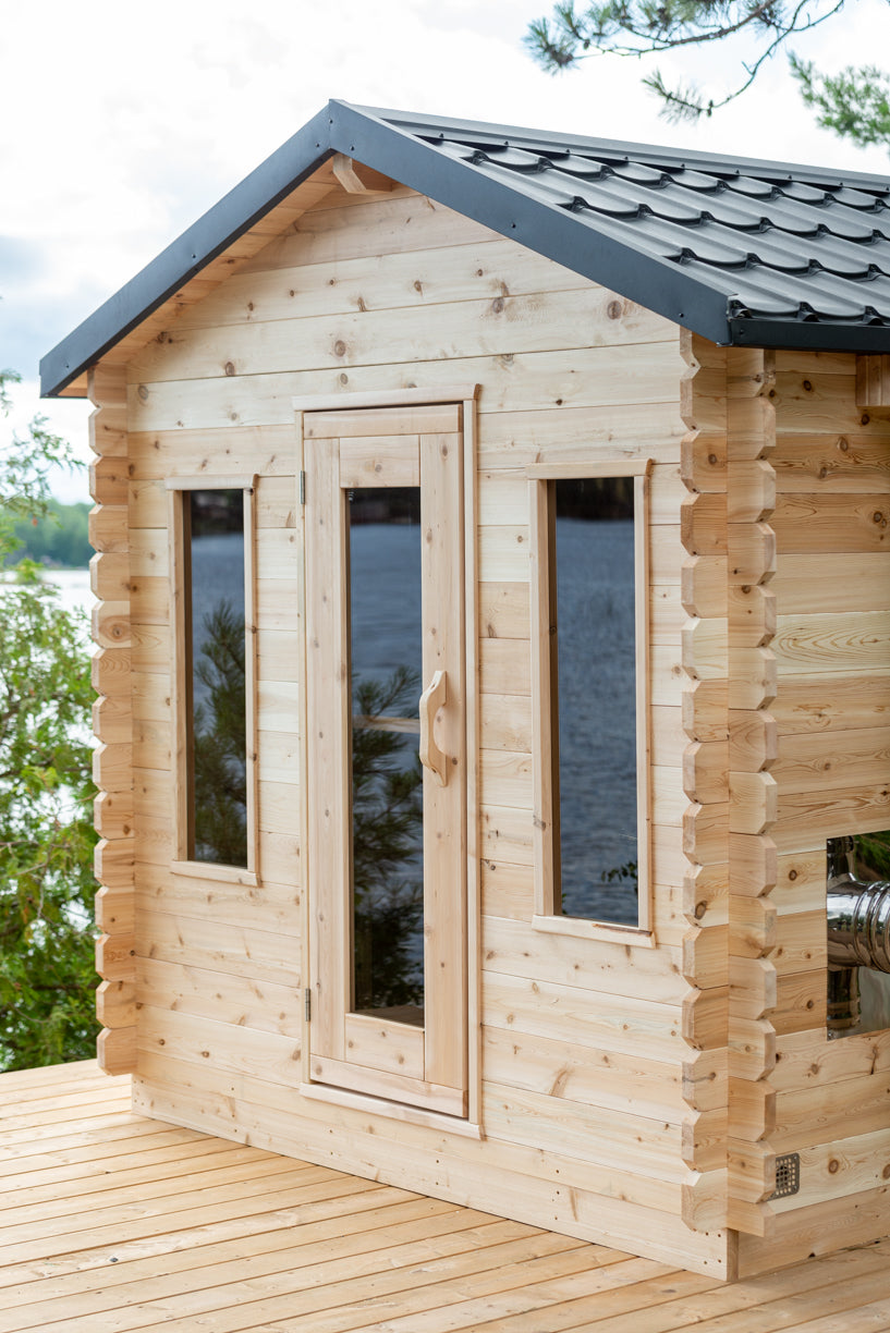 Dundalk LeisureCraft Georgian Cabin Sauna With Deck