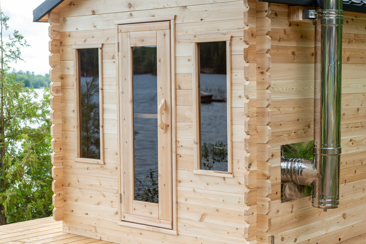 Dundalk LeisureCraft Georgian Cabin Sauna With Deck