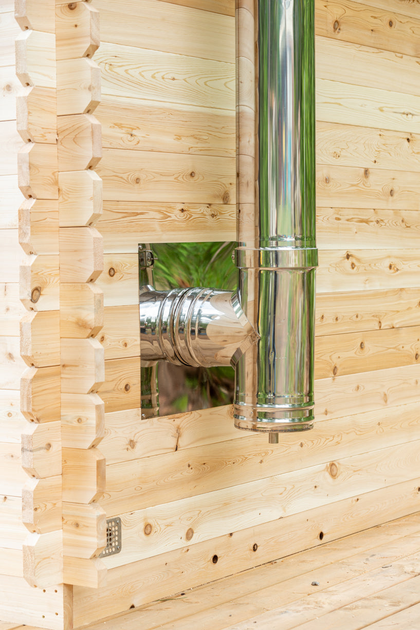 Dundalk LeisureCraft Georgian Cabin Sauna With Deck