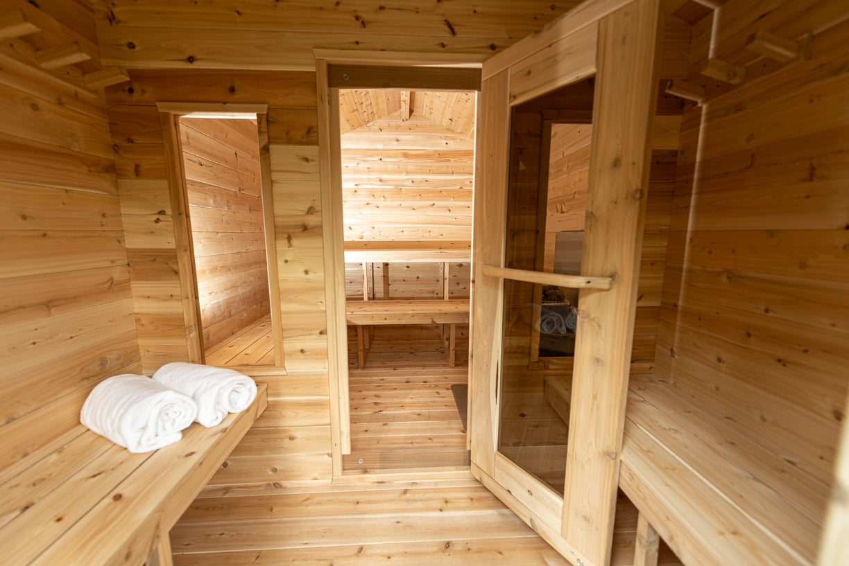 Dundalk LeisureCraft CT Georgian Cabin Sauna With Change Room