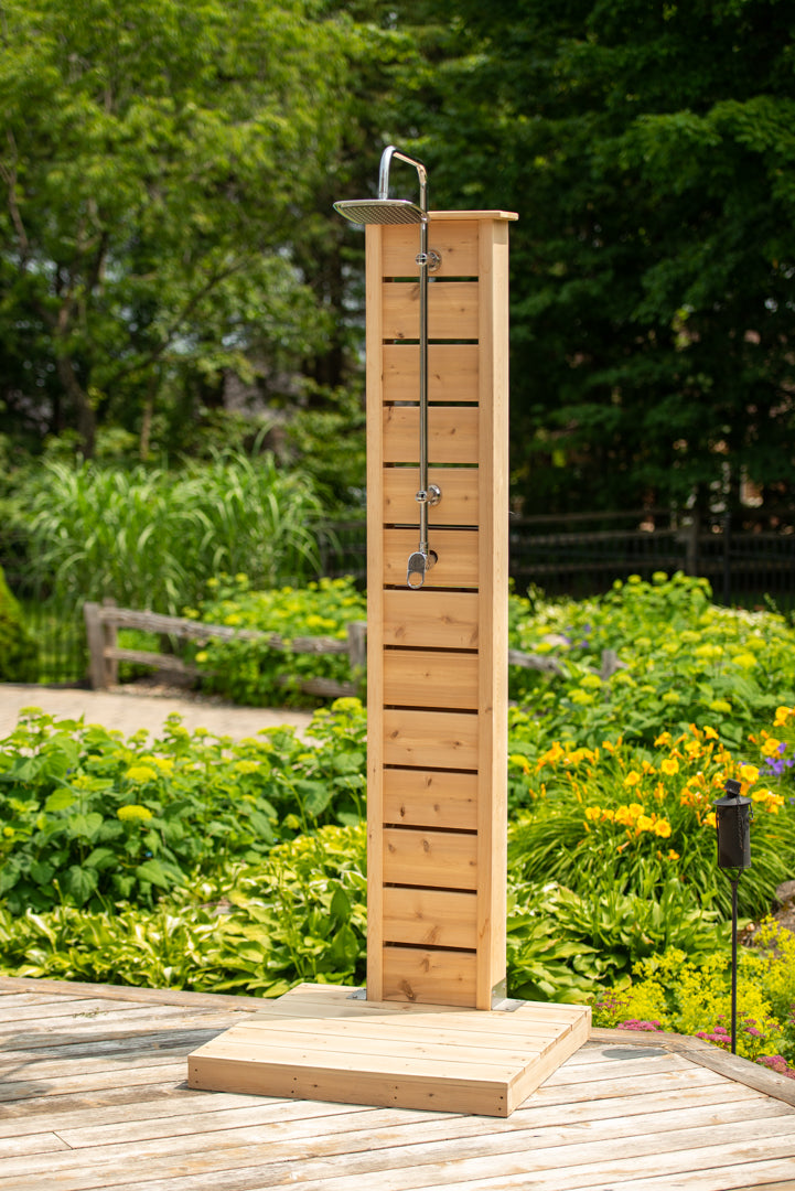 Dundalk Sunlight Outdoor Shower - Clear Red Cedar