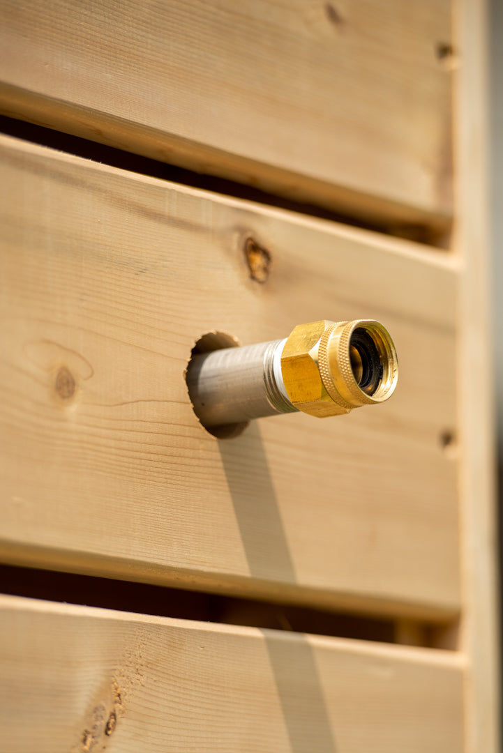 Dundalk Sunlight Outdoor Shower - Clear Red Cedar
