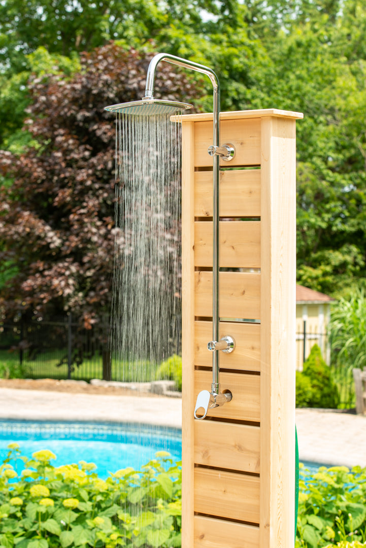 Dundalk Sunlight Outdoor Shower - Clear Red Cedar