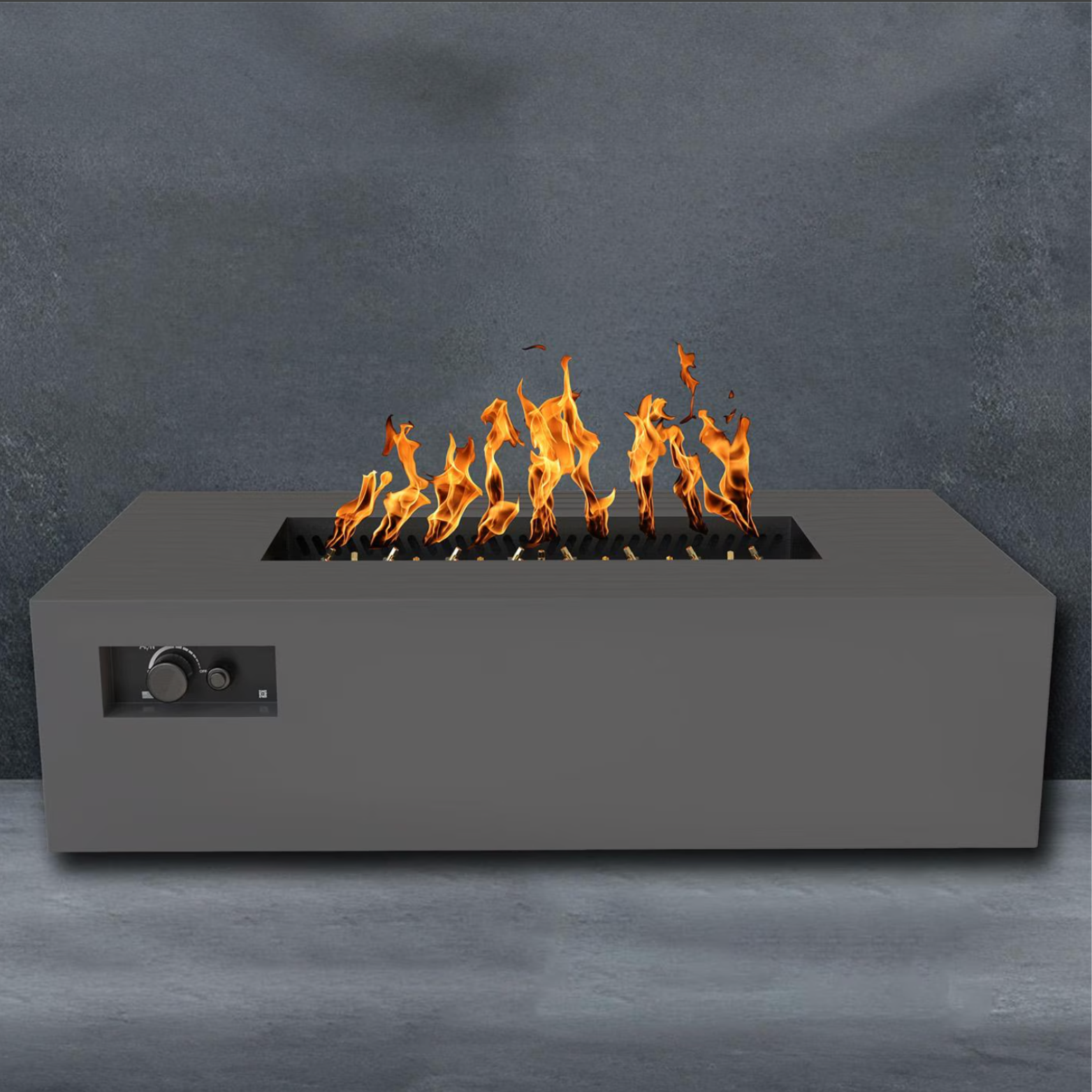 WARMING TRENDS AON R72 RECTANGLE GAS FIRE TABLE  -72 INCH