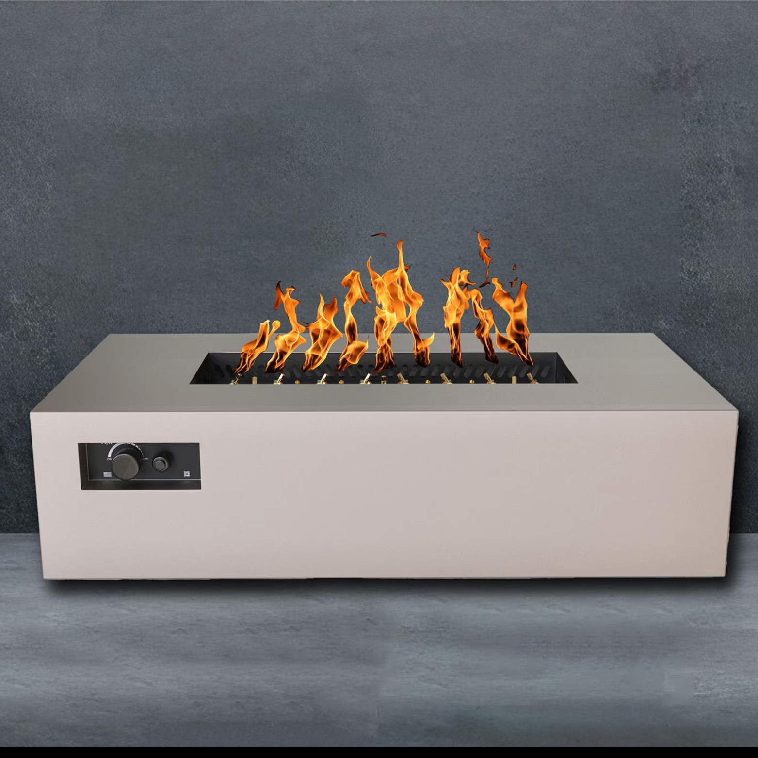 WARMING TRENDS AON R60 RECTANGLE GAS FIRE TABLE  -60 INCH