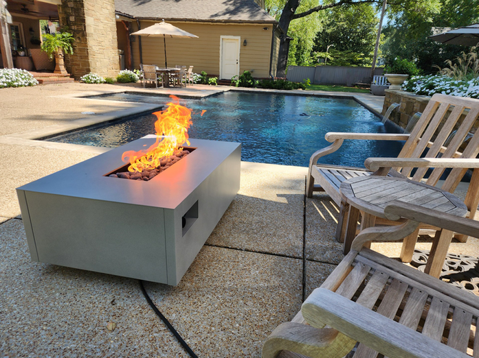 WARMING TRENDS AON R48 RECTANGLE GAS FIRE TABLE-48 INCH