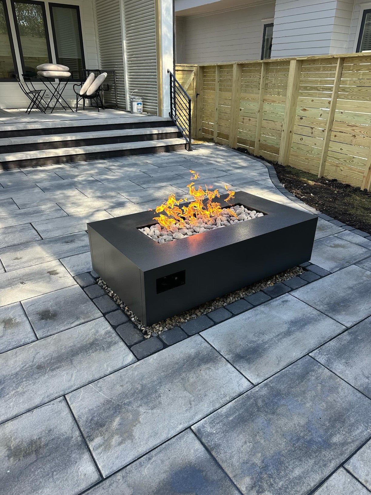 WARMING TRENDS AON S56  SQUARE GAS FIRE TABLE -56 INCH