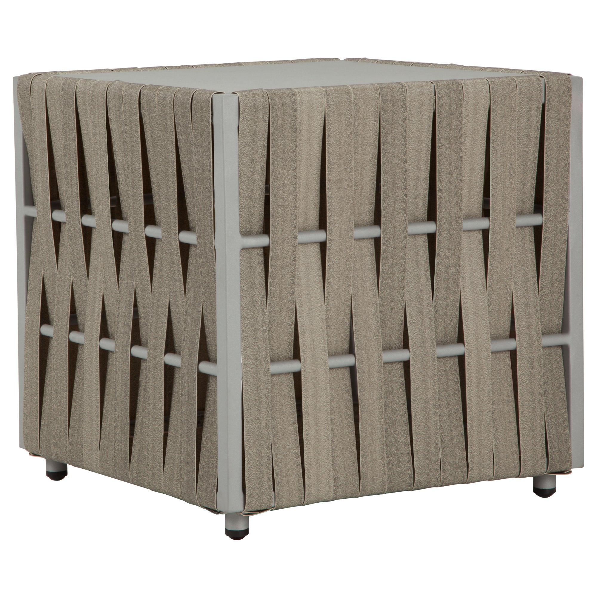 Scorpio Square End Table, Gray