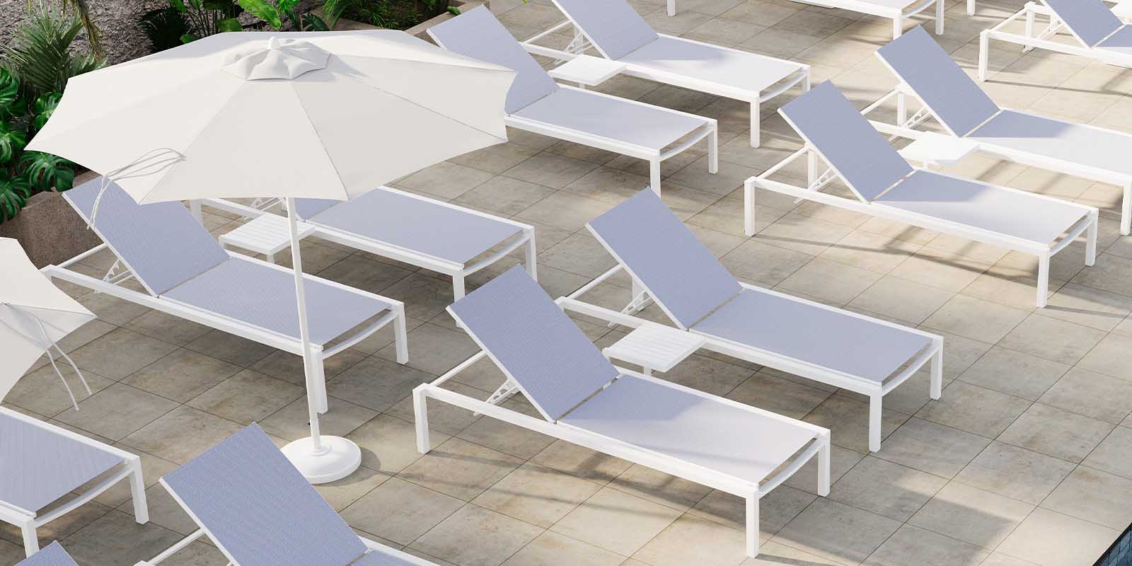 8' Rio Single Vented Round Market Umbrella