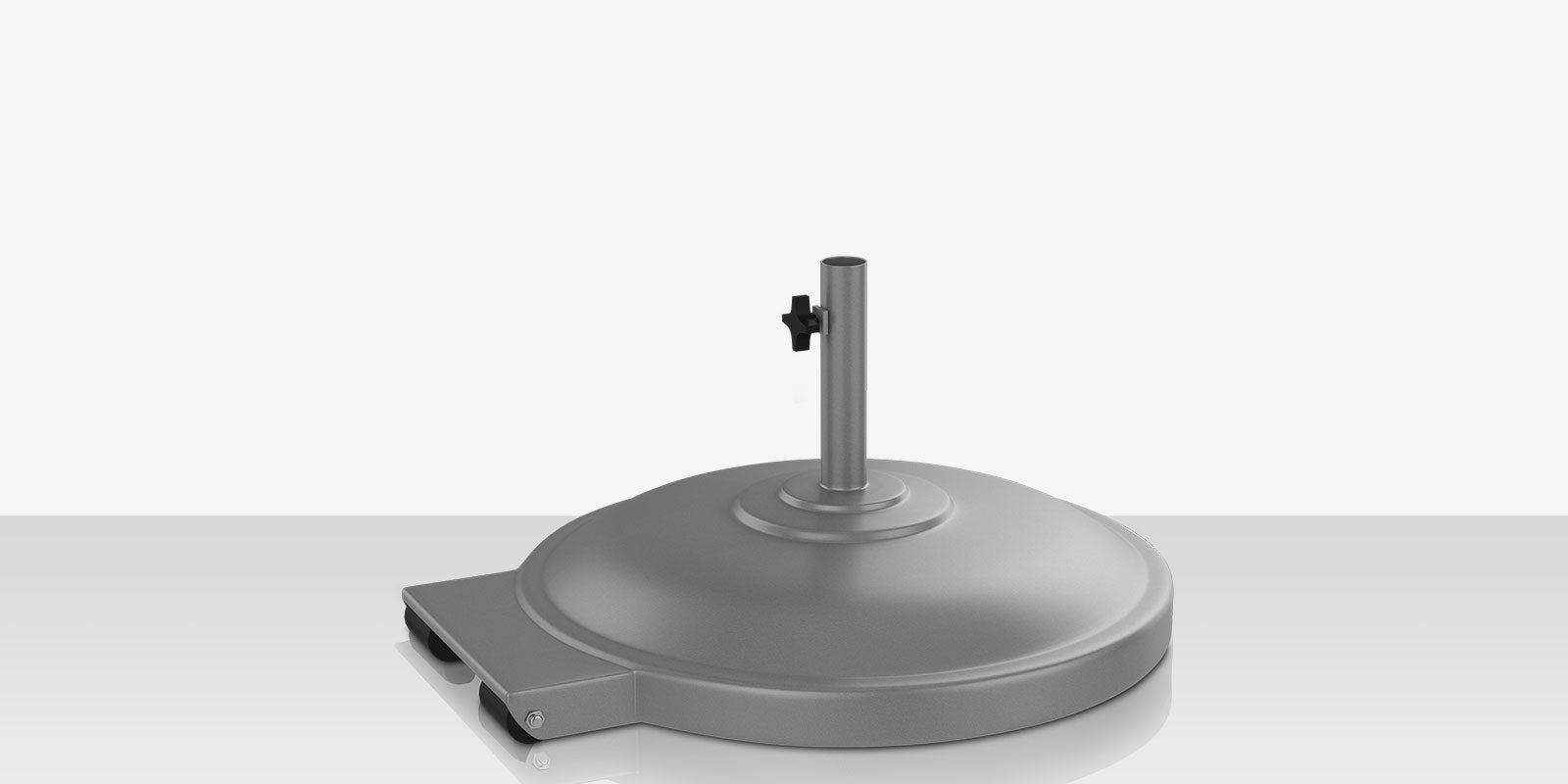 Rio Umbrella Base 135lbs with Wheels Kessler Silver