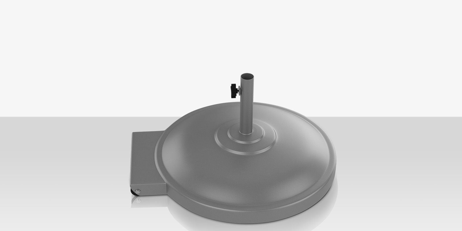 Rio Umbrella Base 135lbs with Wheels Kessler Silver