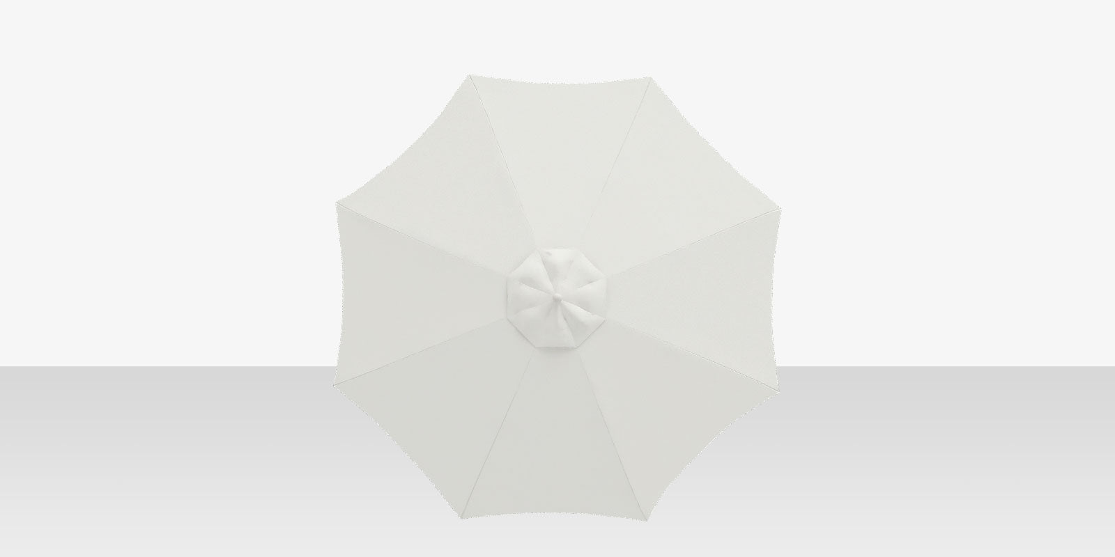 Rio 8' Single Wind Vent Round Umbrella Natural