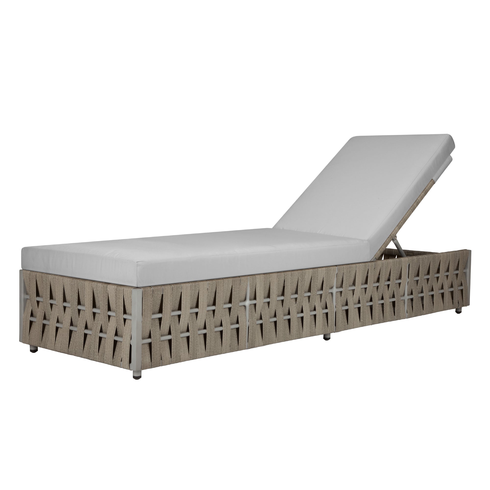 Scorpio Armless Chaise Lounge, Gray
