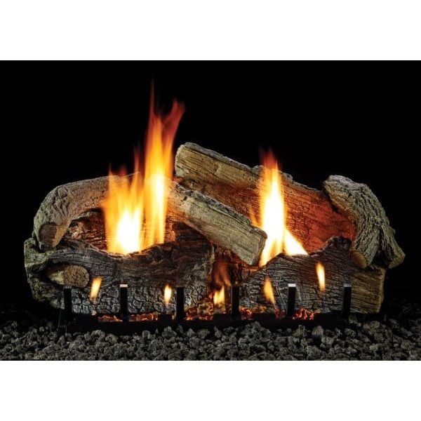 30" Stacked Aged Oak Log Set