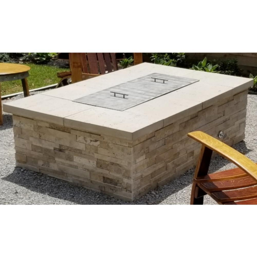 Warming Trends 48” X 30” rectangle Fire pit Kit Ready to Finish