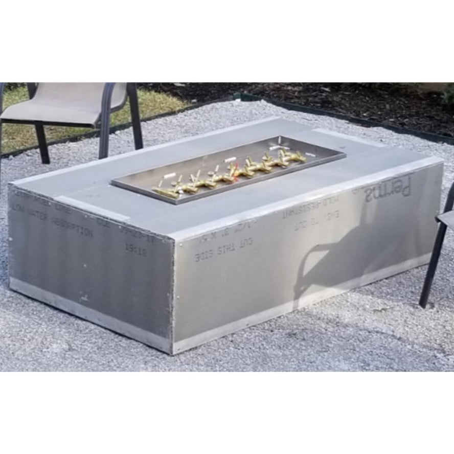 Warming Trends 48” X 30” rectangle Fire pit Kit Ready to Finish