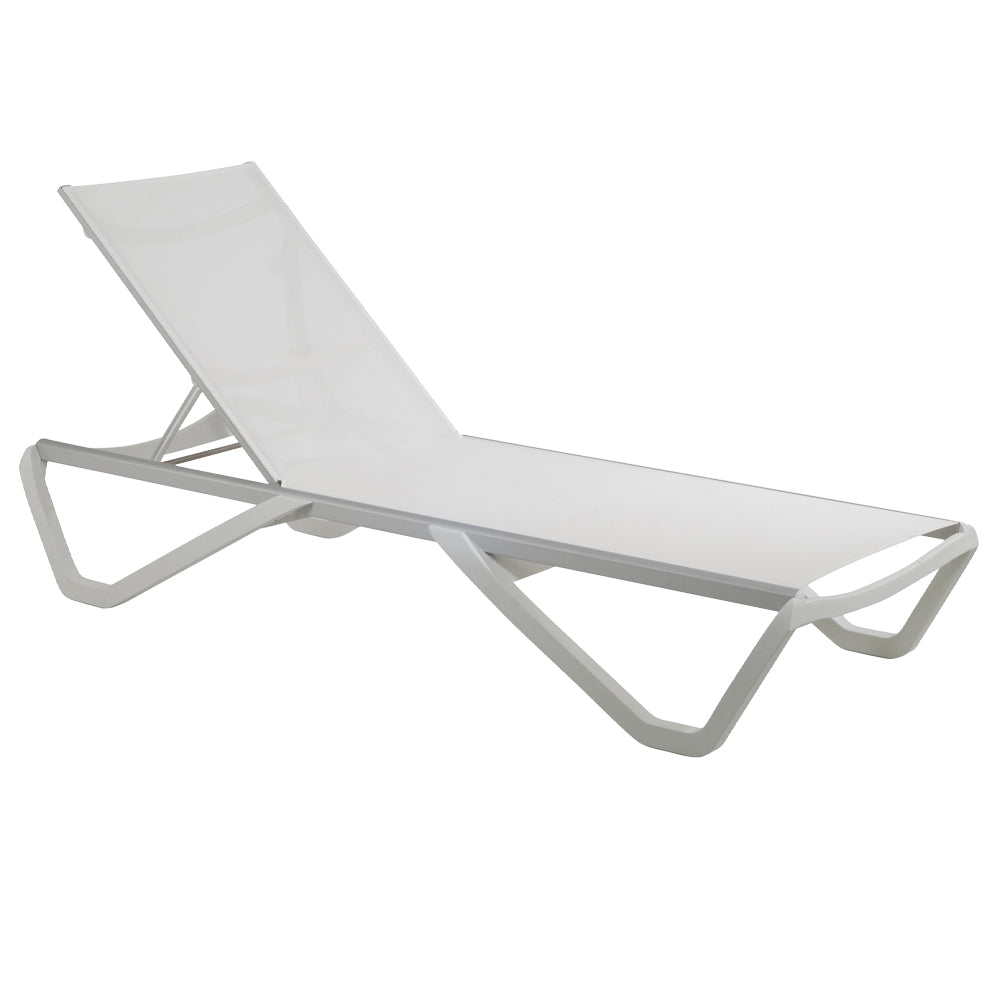 Wave Armless Chaise, Snow